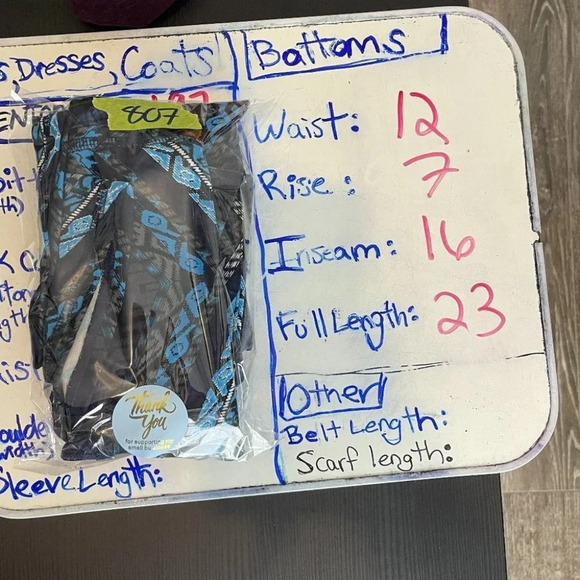 Alo Soft airbrushed teal blue chevron crop legging - Picture 10 of 10